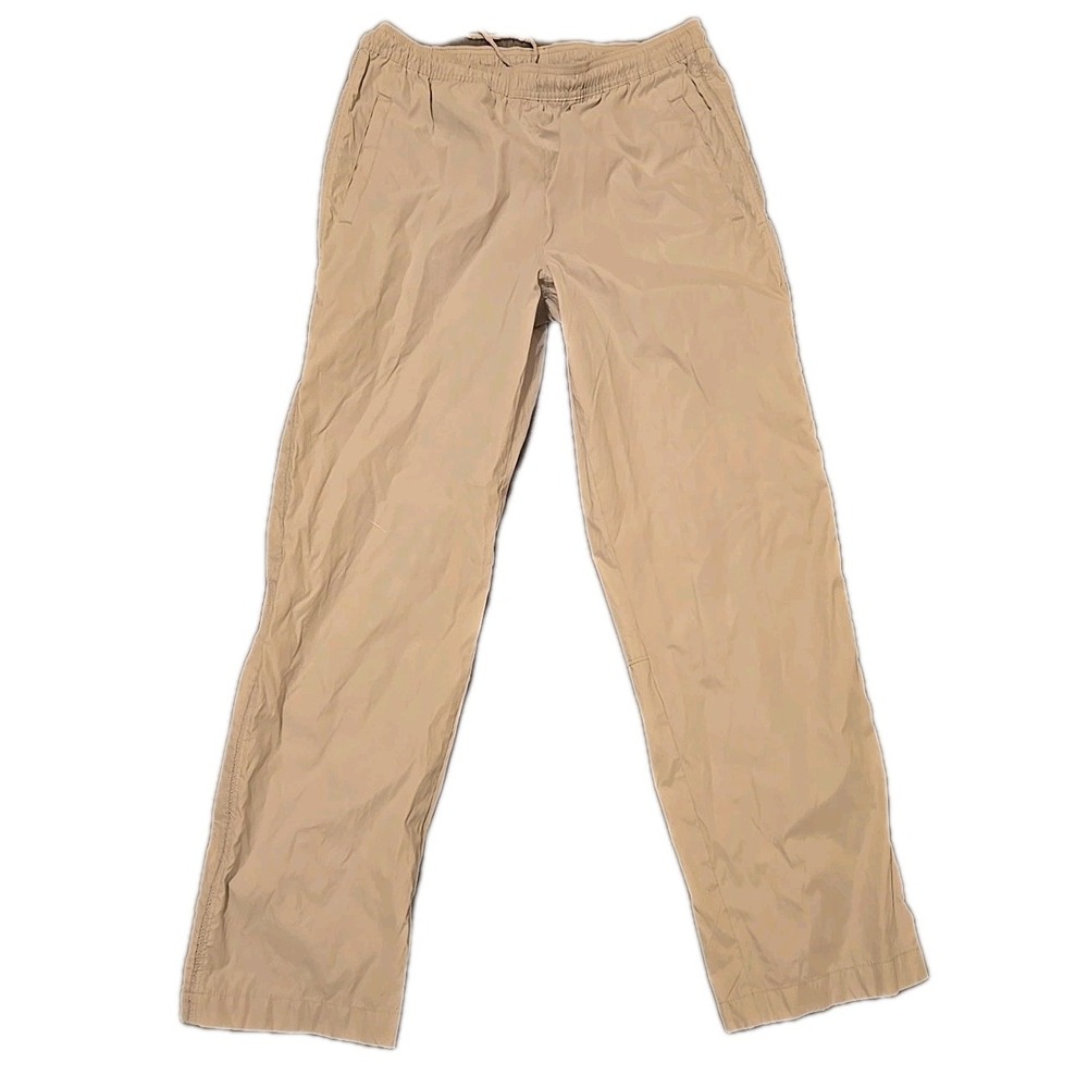 IZOD Golf Pants Men XL Tan Brown XFG Rain Pants Ankle Zip Windbreaker Waterproof